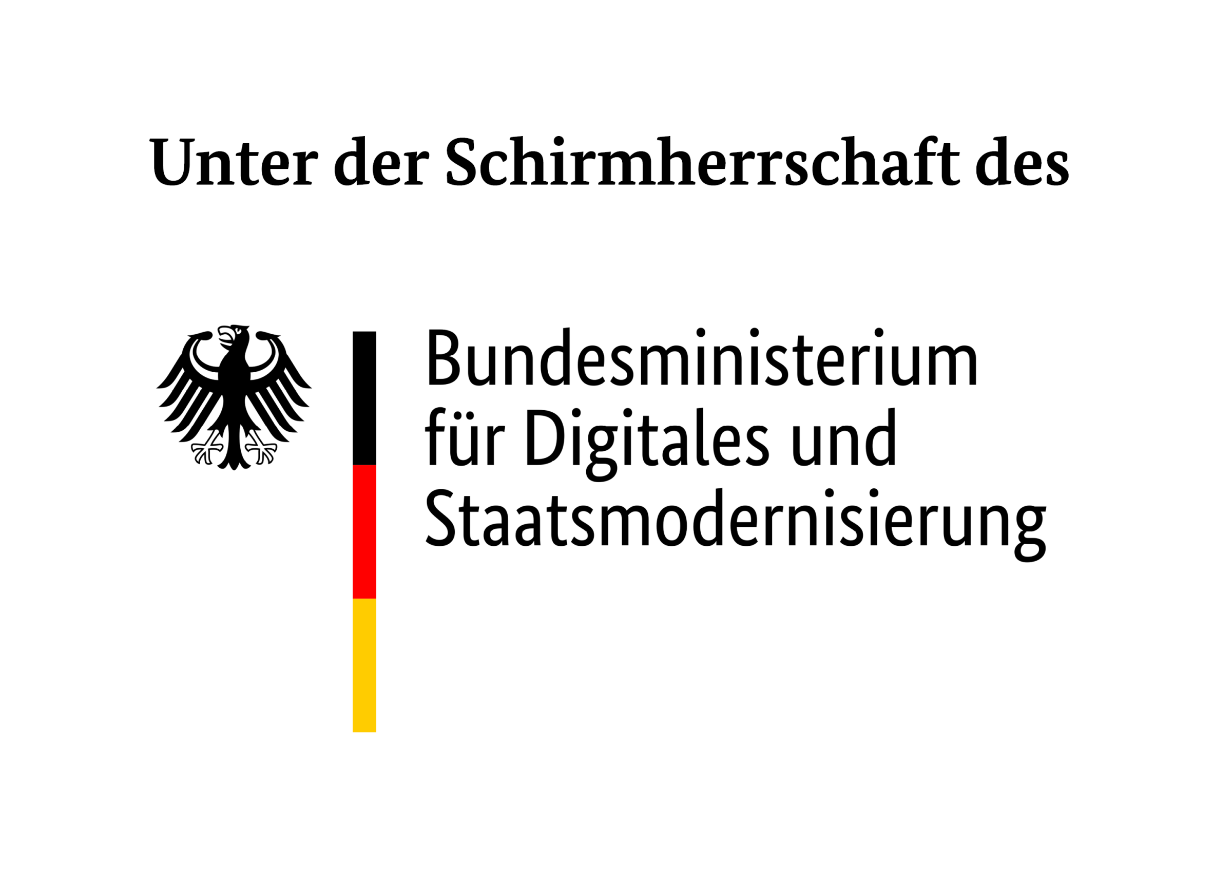 Logo Schirmherrschaft des Bundesministerium für Digitales und Staatsmodernisierung