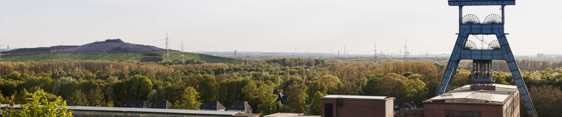 Die Stadt Herten von oben.